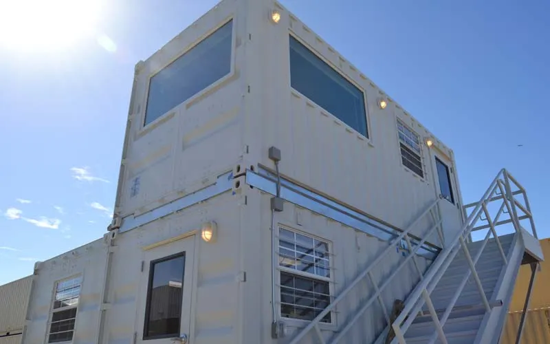 Custom additional office container conversion